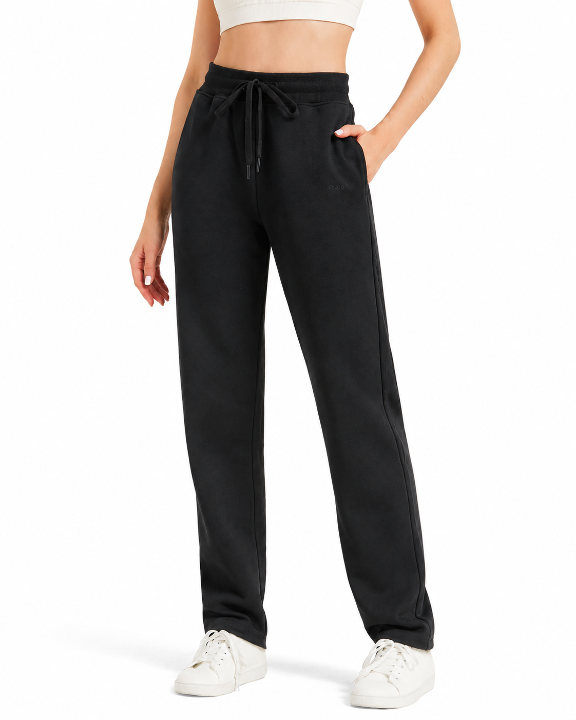 Tall Women's Relaxed Straight Leg Sweatpants with Pockets