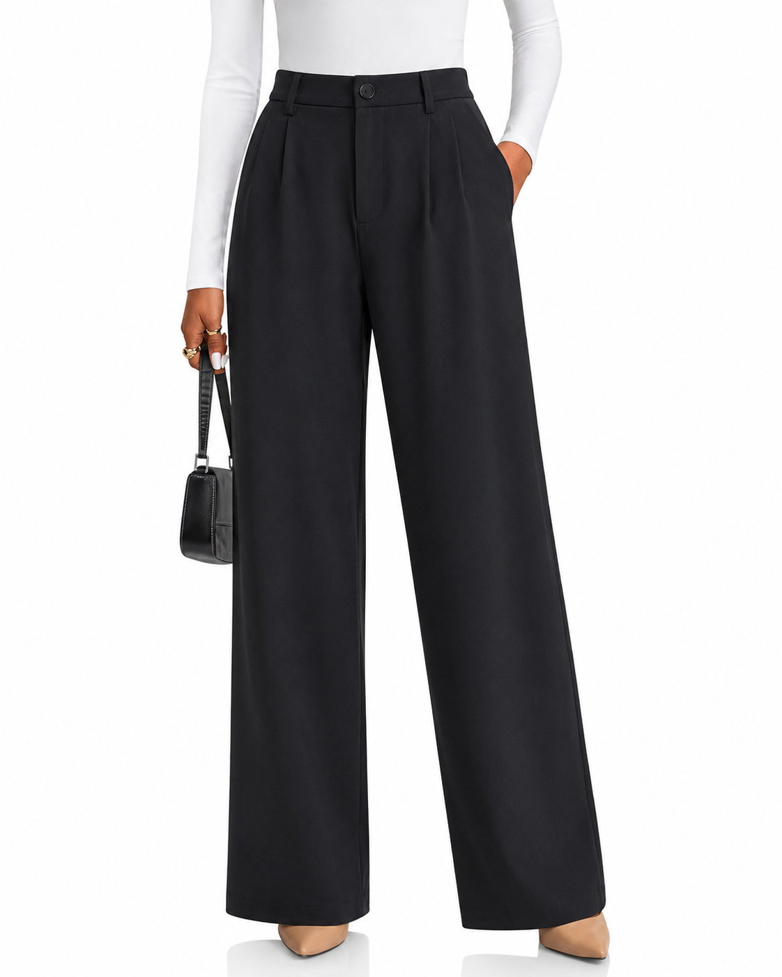 Zylioo Tall Women’s Wide Leg Dress Pants with Pockets