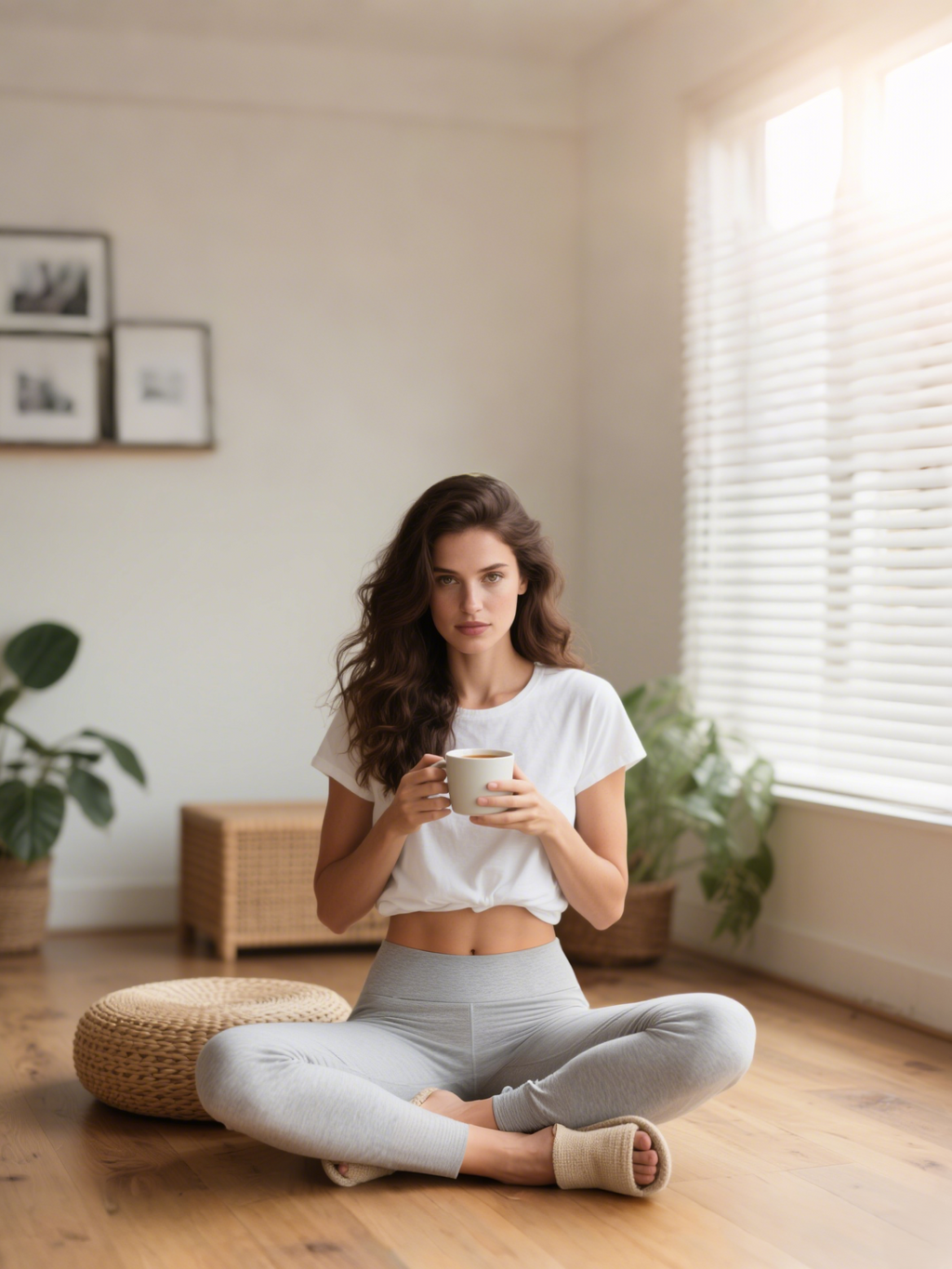 Tall Women's Cotton Leggings with Side Pockets