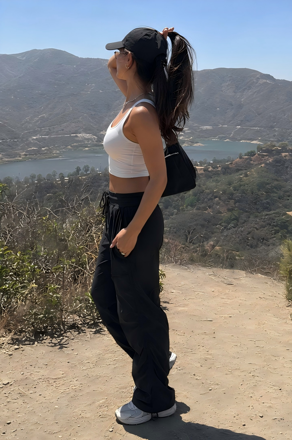 Tall Women's Quick Dry Ruched Hiking Joggers with Pockets
