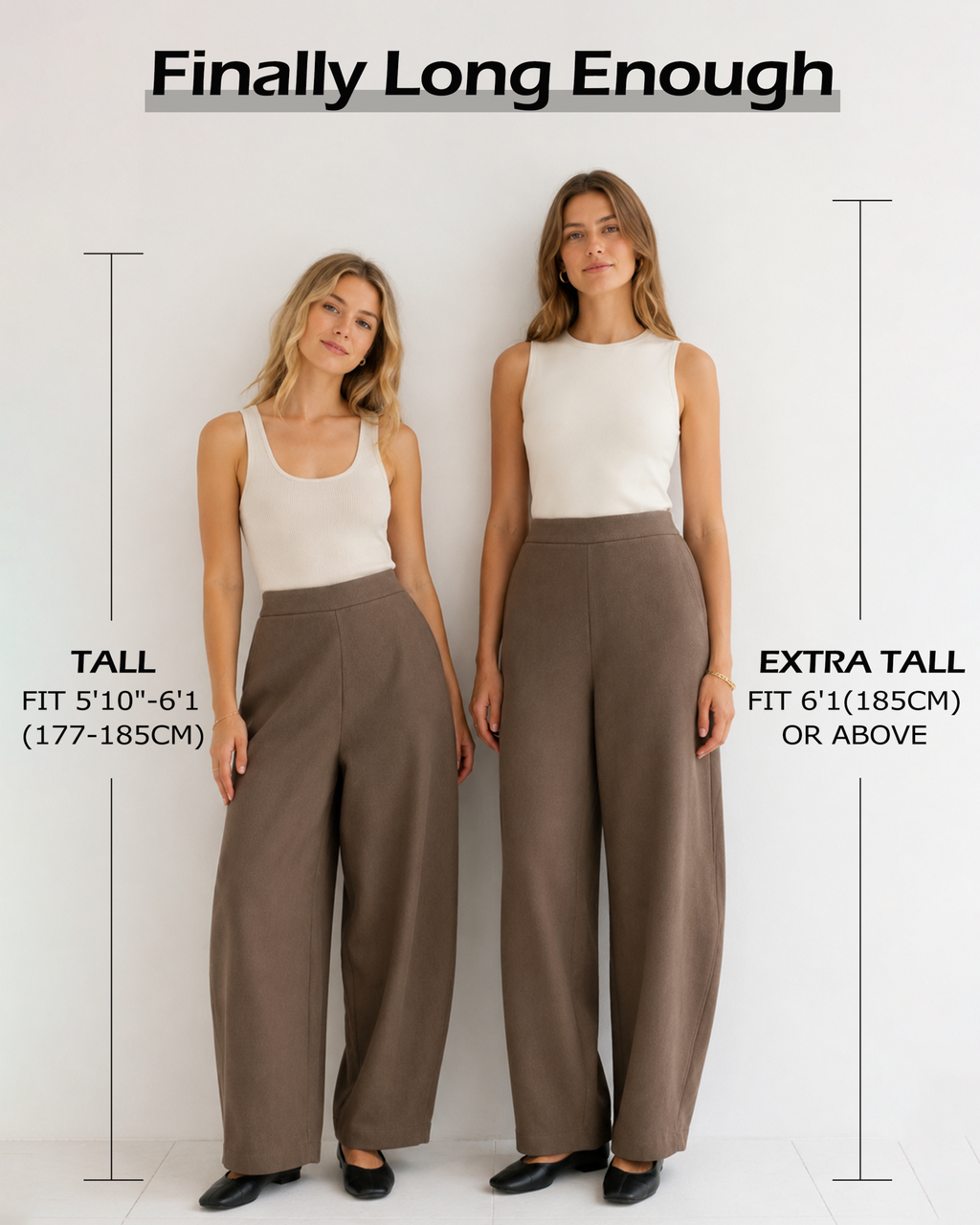 Tall Women's Cotton Stretch Barrel Leg Pants