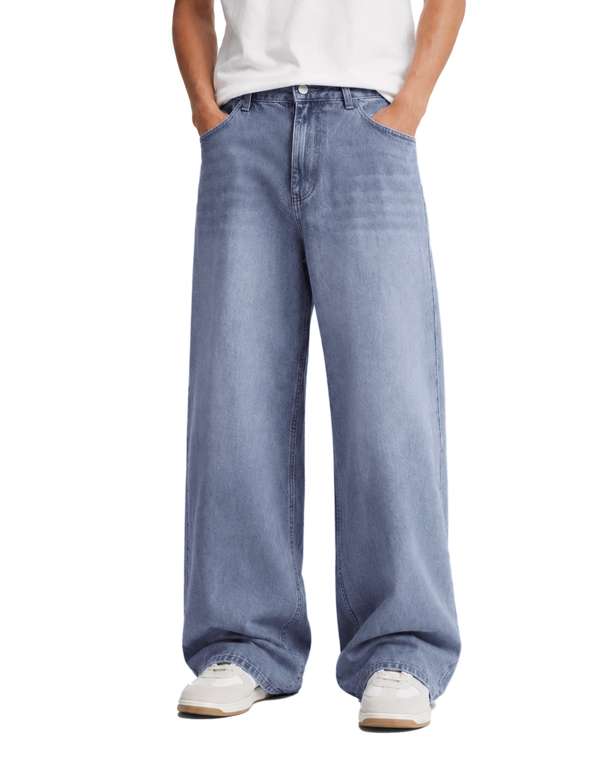 Tall Men's Baggy Jeans 33/35 Inseam Loose Fit Denim