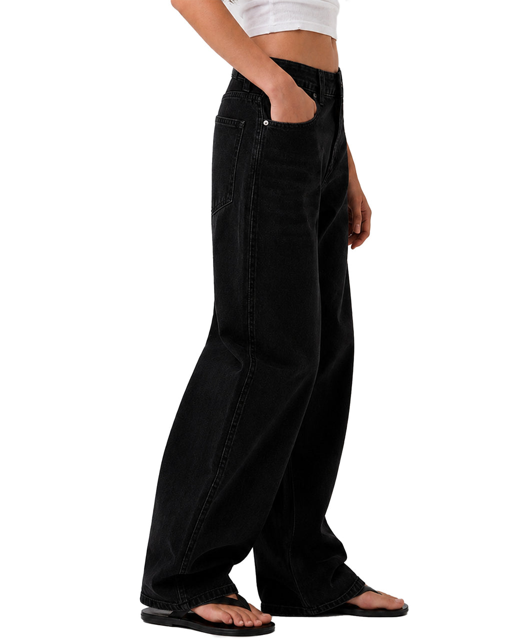 Tall Women's Barrel Leg Jeans 32/34 Inseam