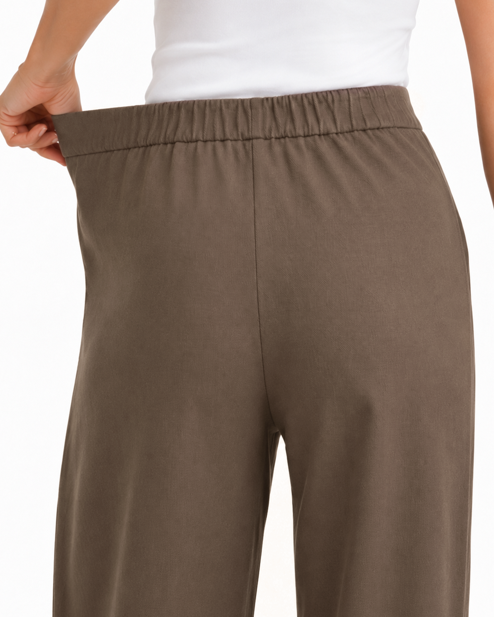 Tall Women's Cotton Stretch Barrel Leg Pants