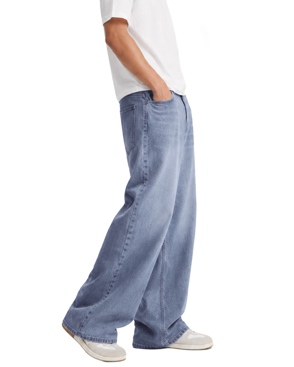 Tall Men's Baggy Jeans 33/35 Inseam Loose Fit Denim