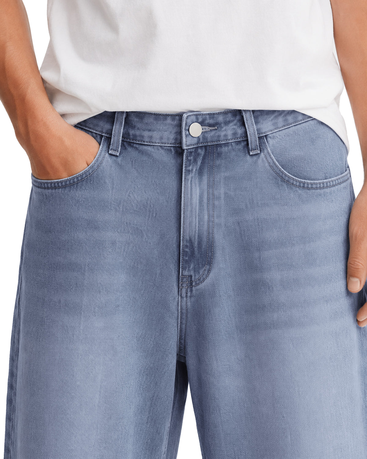 Tall Men's Baggy Jeans 33/35 Inseam Loose Fit Denim