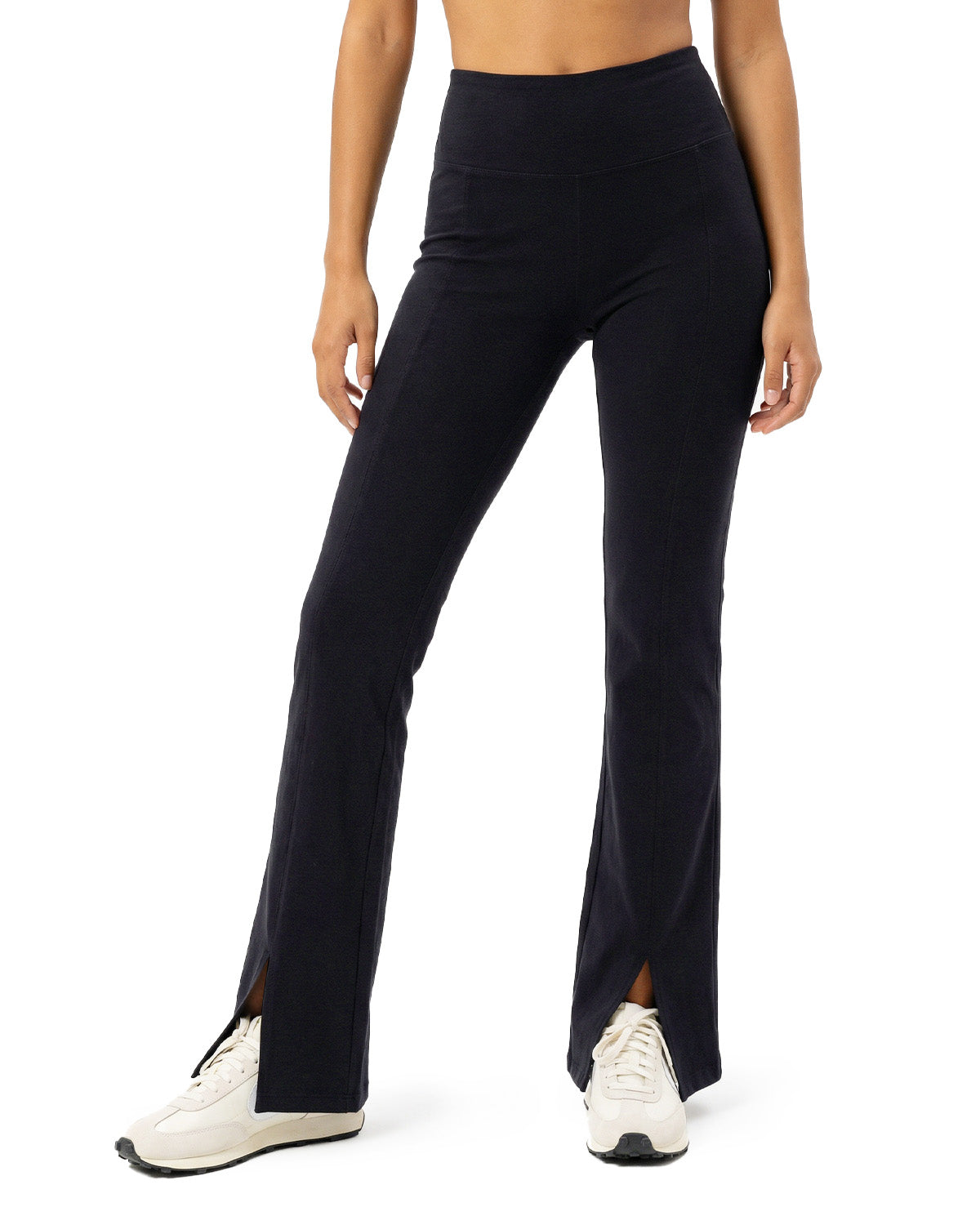 Tall Women's Cotton Flare Leggings with Side Pocket
