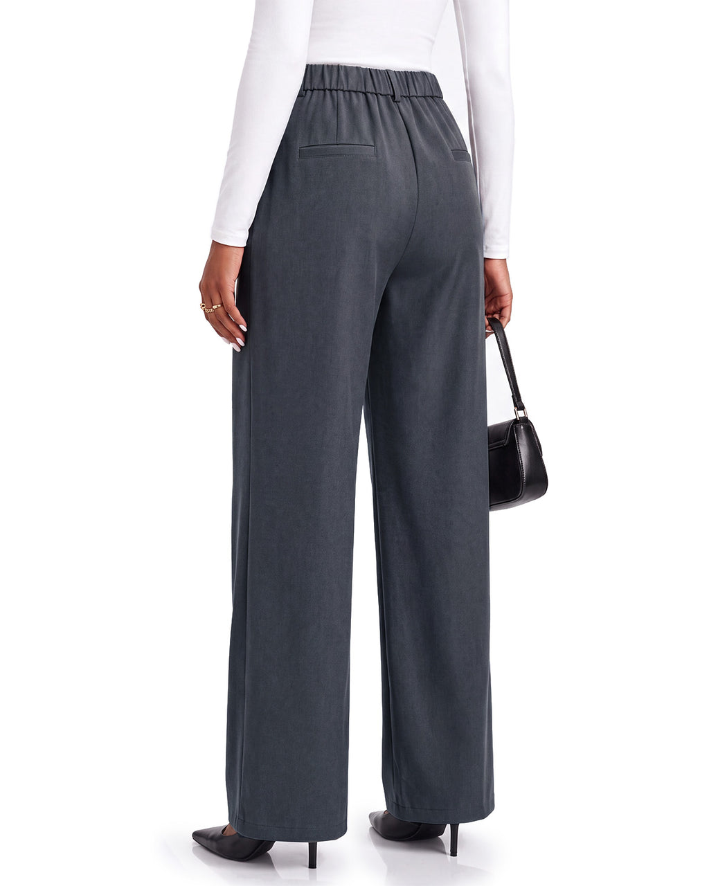 Zylioo Tall Women’s Wide Leg Dress Pants with Pockets