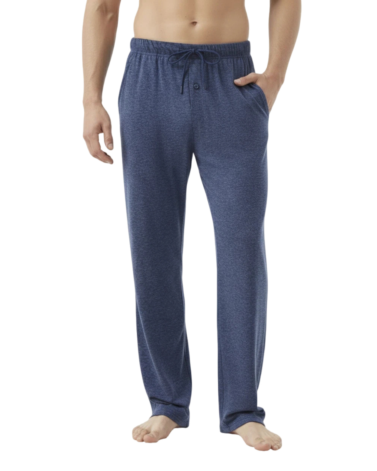 Tall Men's Pajama Pants with Pockets & Button Fly