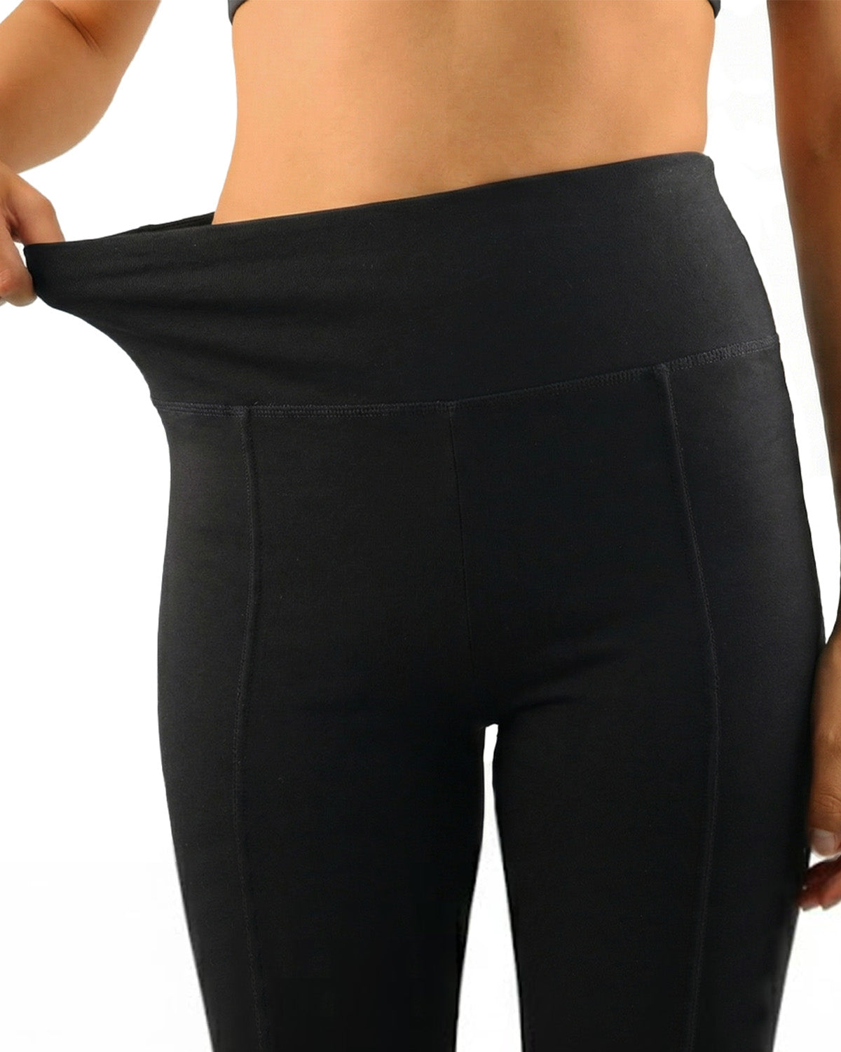 Tall Women's Cotton Flare Leggings with Side Pocket
