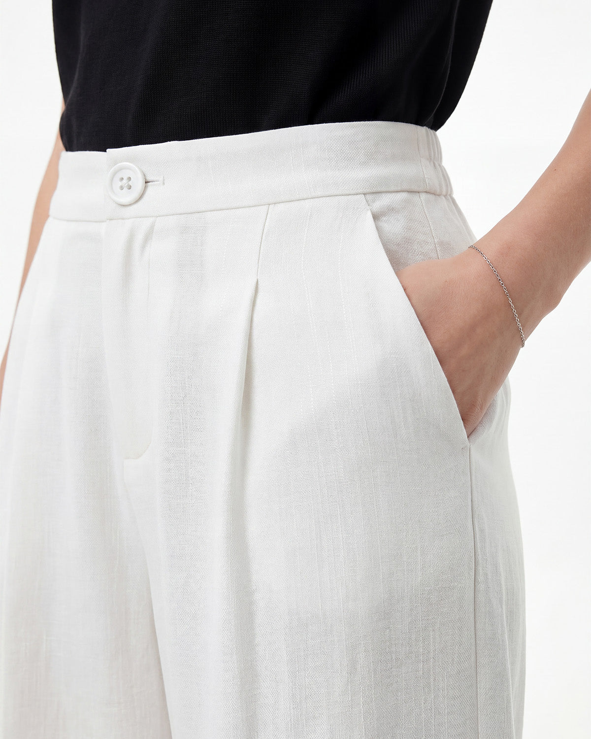 Tall Women's Pleated Wide Leg Dress Pants