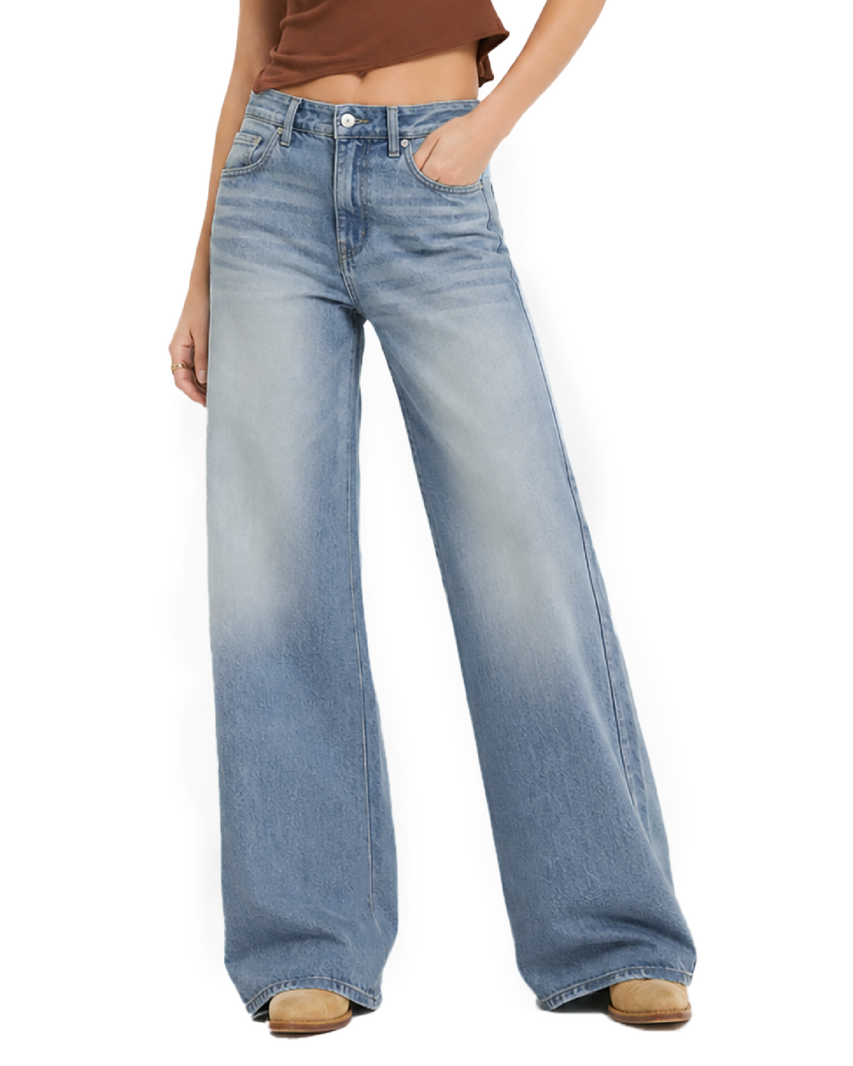 Tall Women's Baggy Wide Leg Jeans 32/34 Inseam