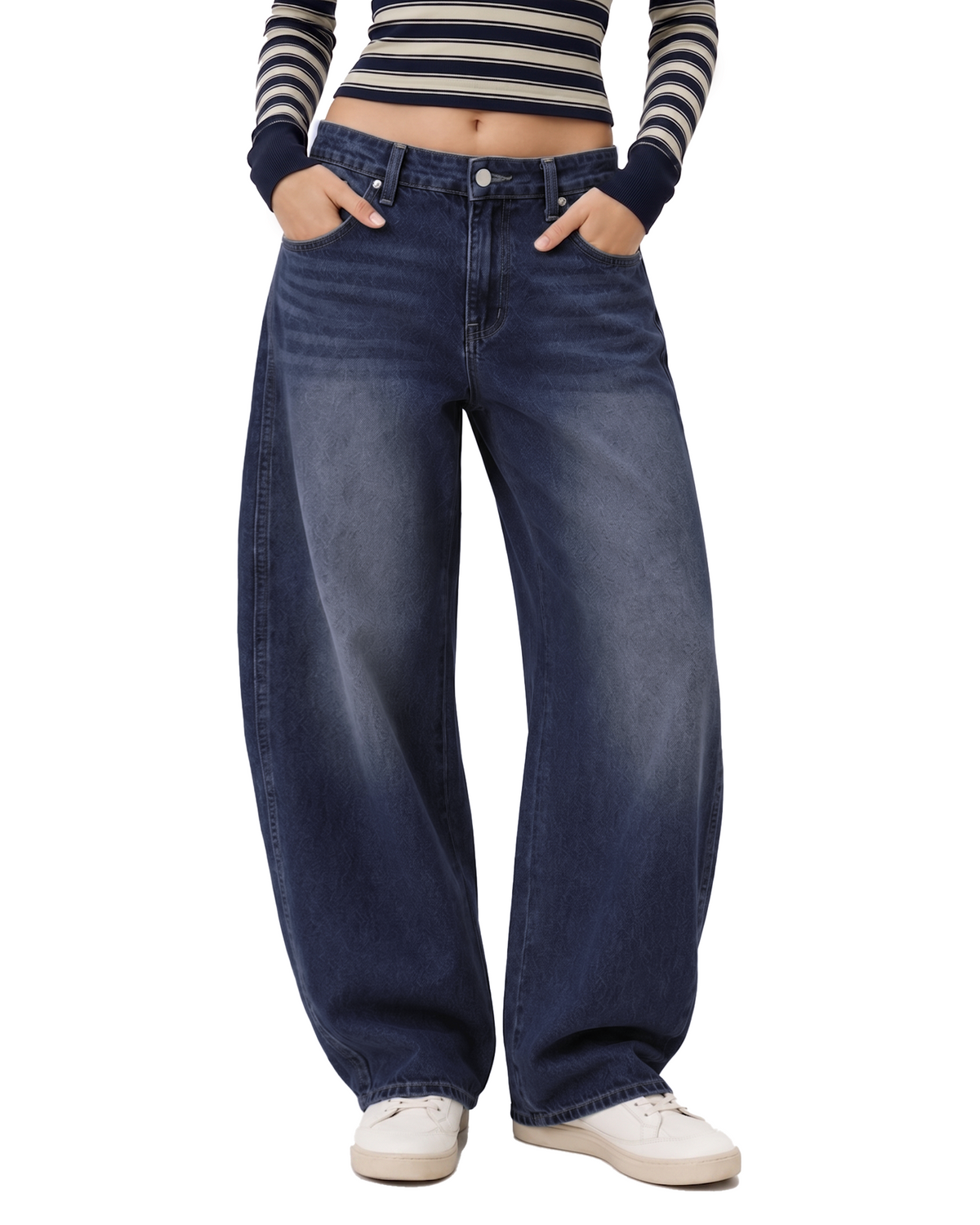 Tall Women's Barrel Leg Jeans 32/34 Inseam