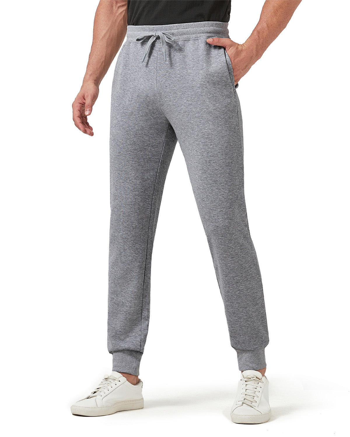 Zylioo Tall Men's Jogger Sweatpants 34"/36" Inseam with Ribbed Cuffs