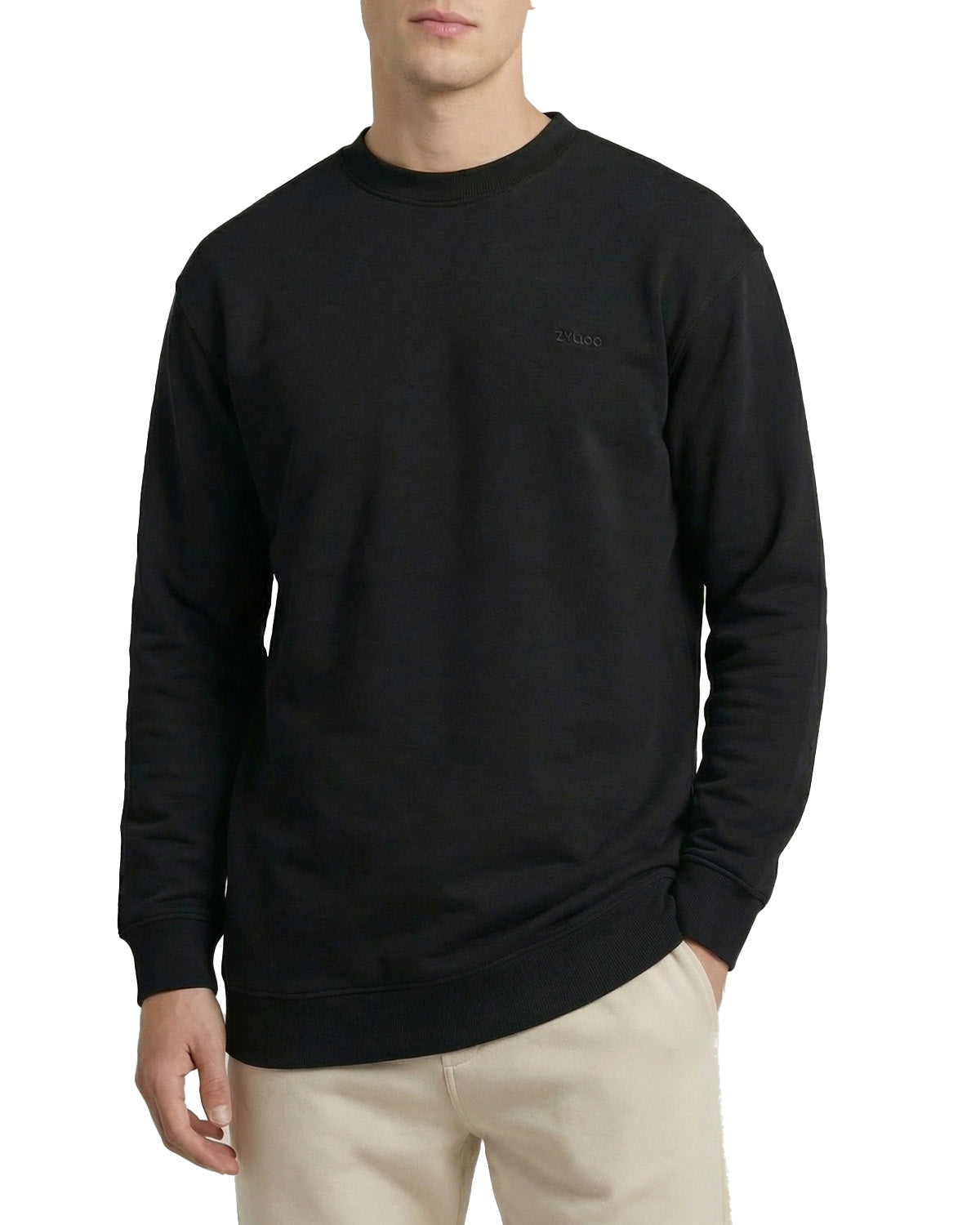 Tall Men's Crewneck Pullover Sweatshirt Long Fit