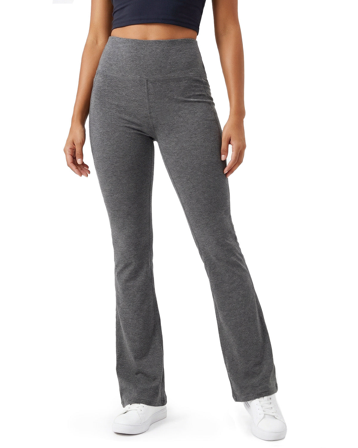 Tall Women's Cotton Flare Leggings with Side Pocket