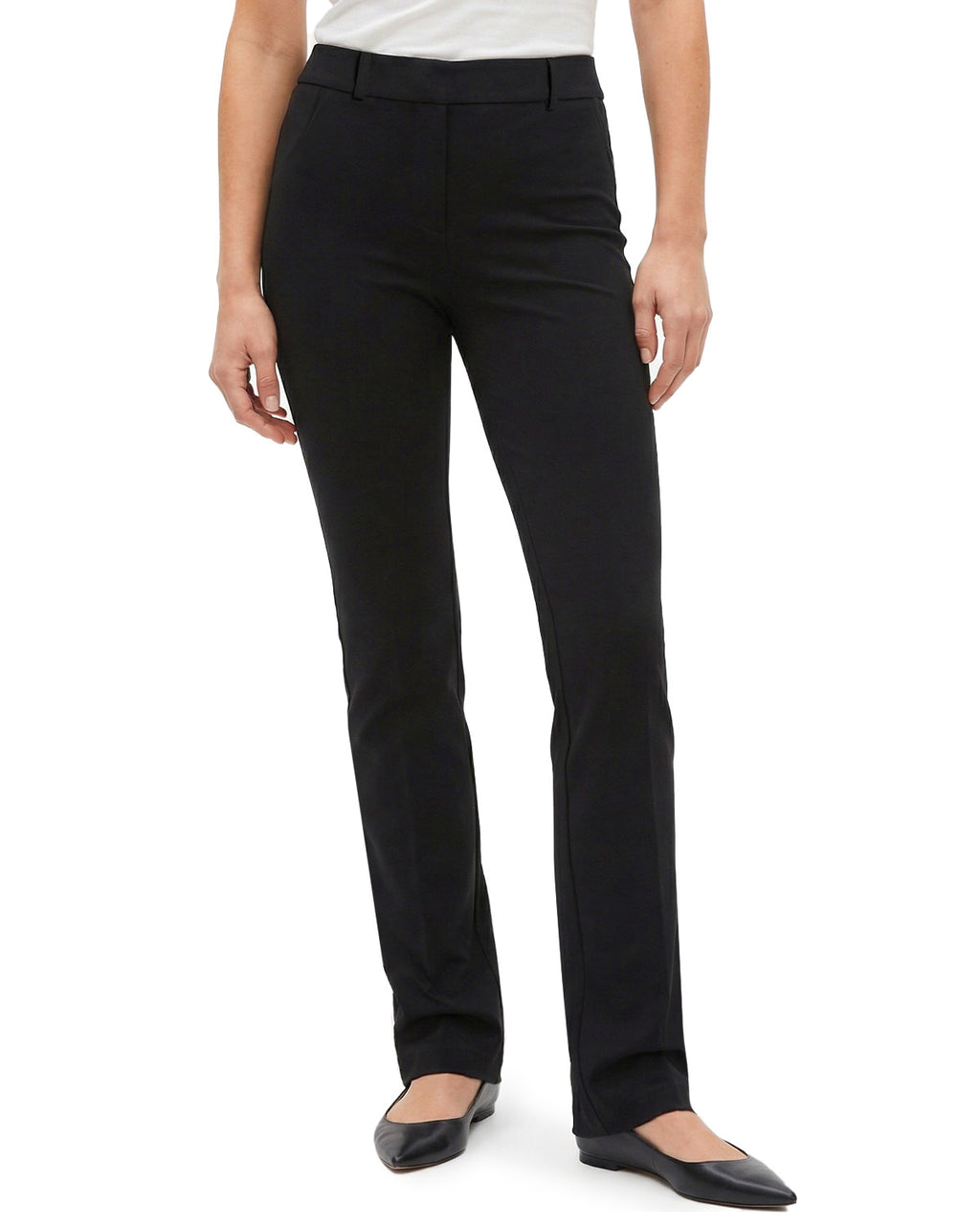 Tall Women's Stretch Slim Straight Dress Pants