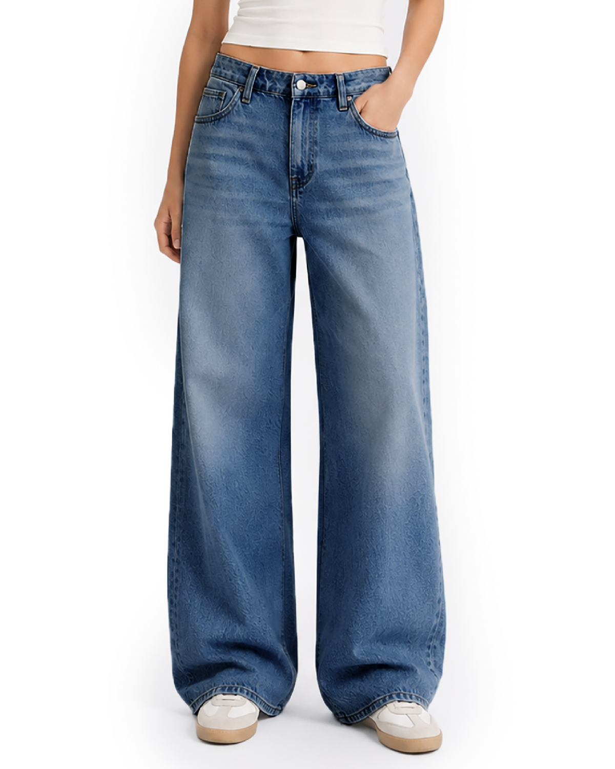 Tall Women's Baggy Wide Leg Jeans 32/34 Inseam