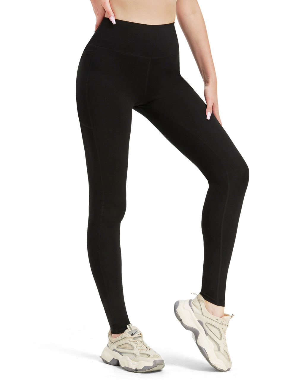 Tall Women's Cotton Leggings with Side Pockets