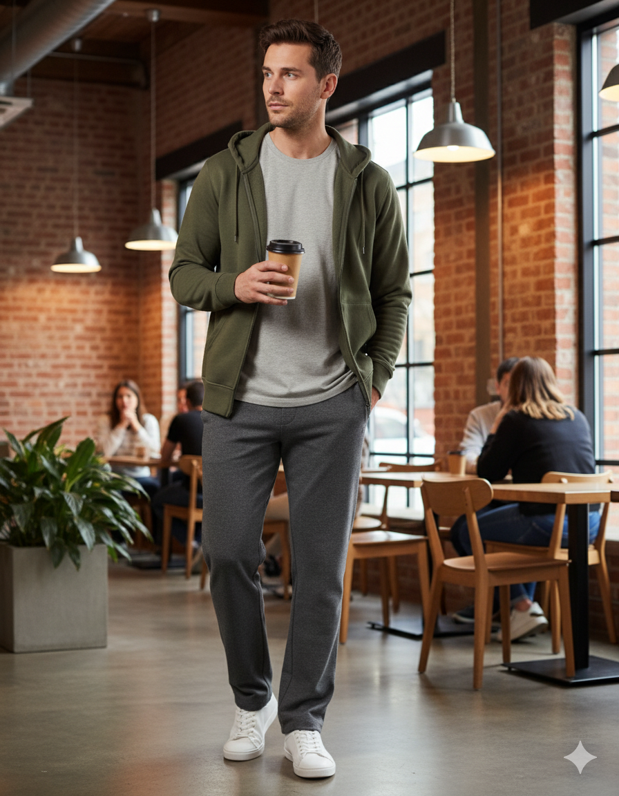 Tall Men's Sweatpants 34"/36" Inseam Straight Leg with Pockets