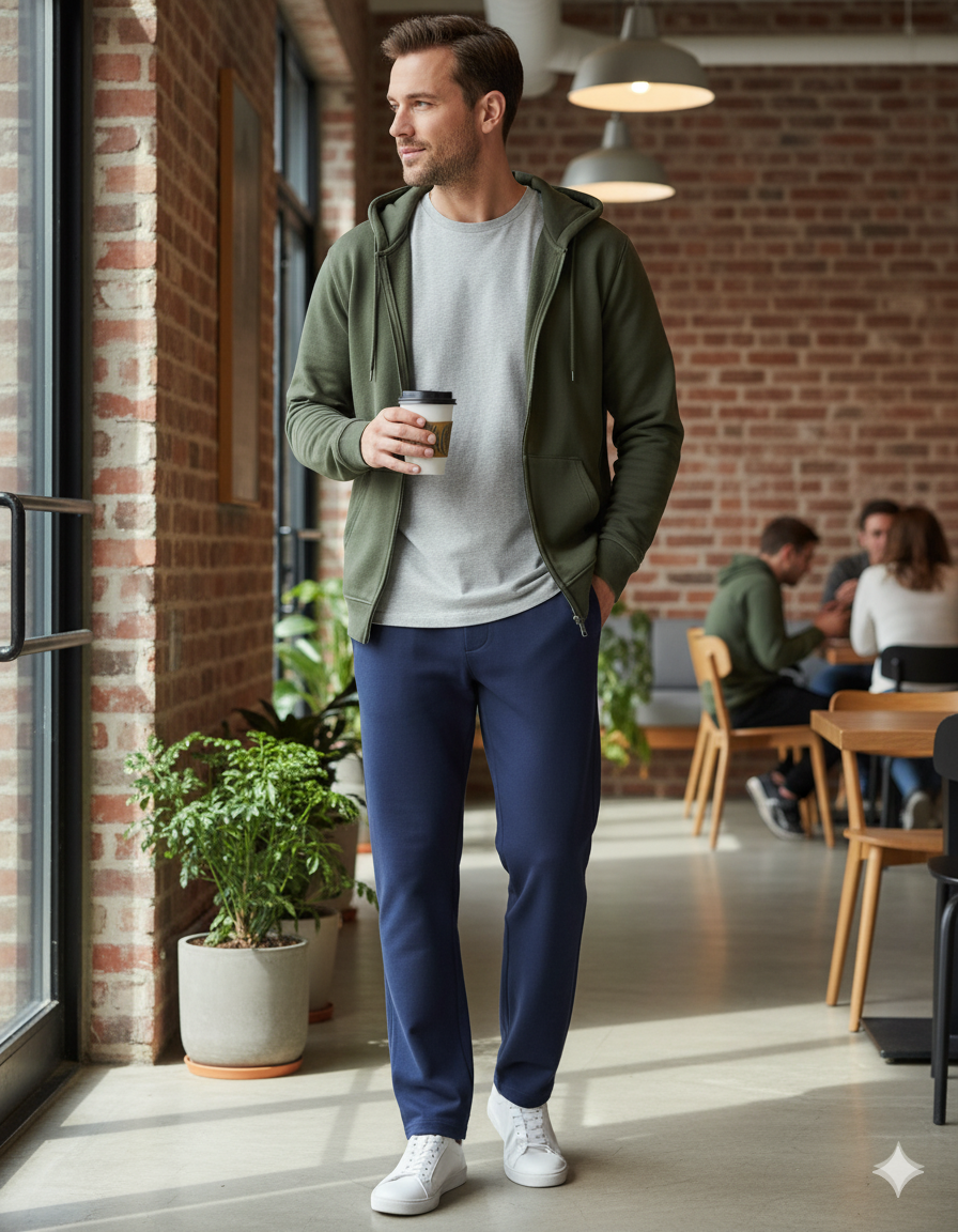 Tall Men's Sweatpants 34"/36" Inseam Straight Leg with Pockets