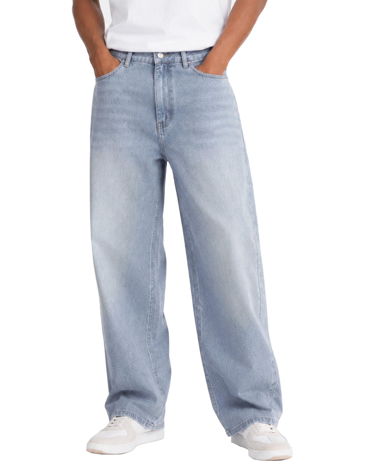 Tall Men's Baggy Jeans 33/35 Inseam Loose Fit Denim