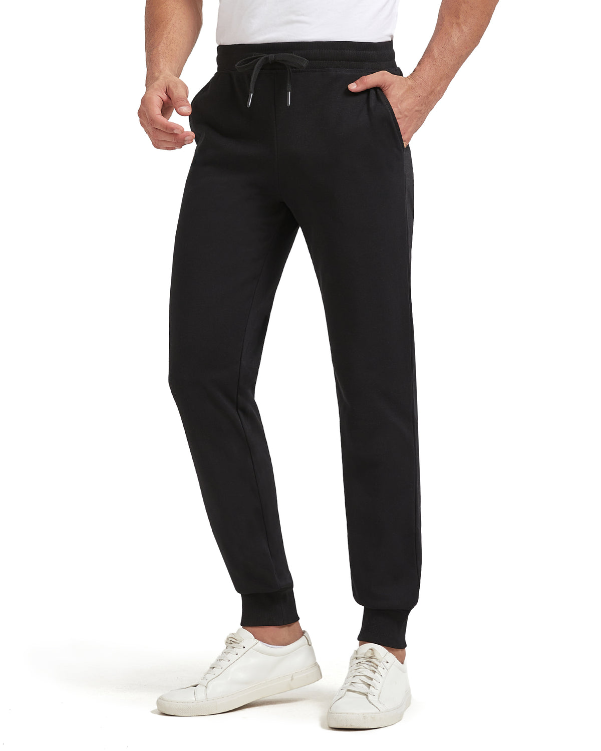 Zylioo Tall Men's Jogger Sweatpants 34"/36" Inseam with Ribbed Cuffs