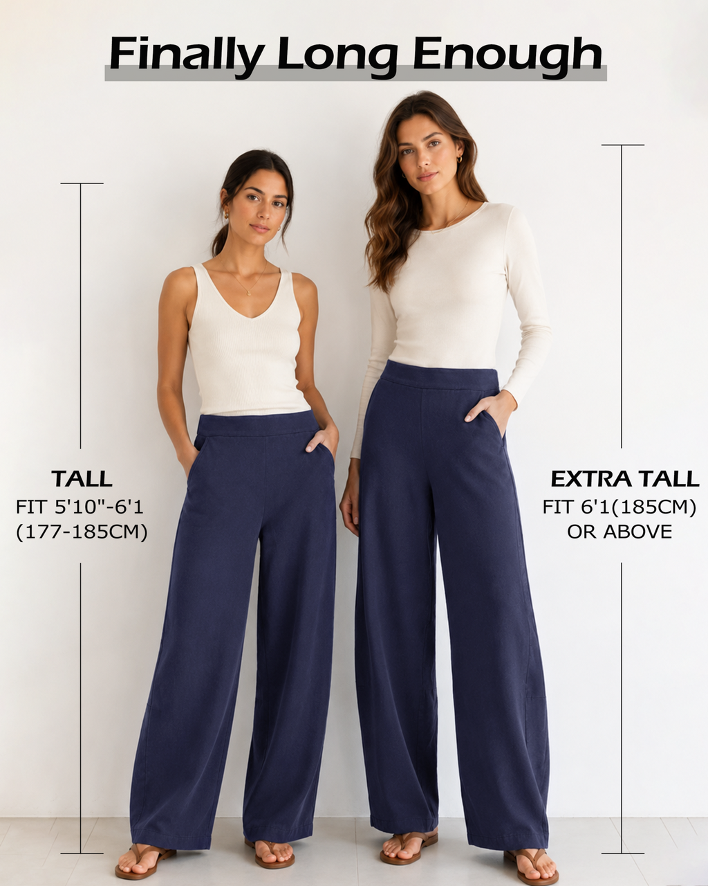 Tall Women's Cotton Stretch Barrel Leg Pants