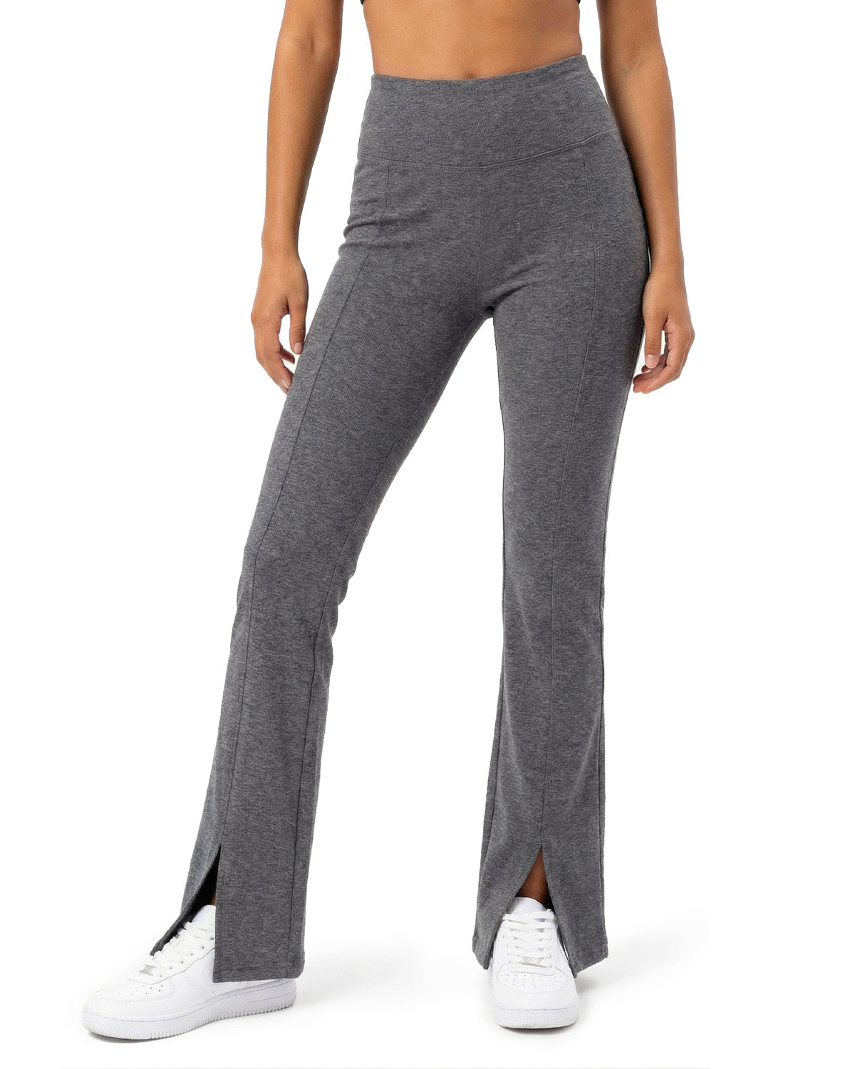 Tall Women's Cotton Flare Leggings with Side Pocket