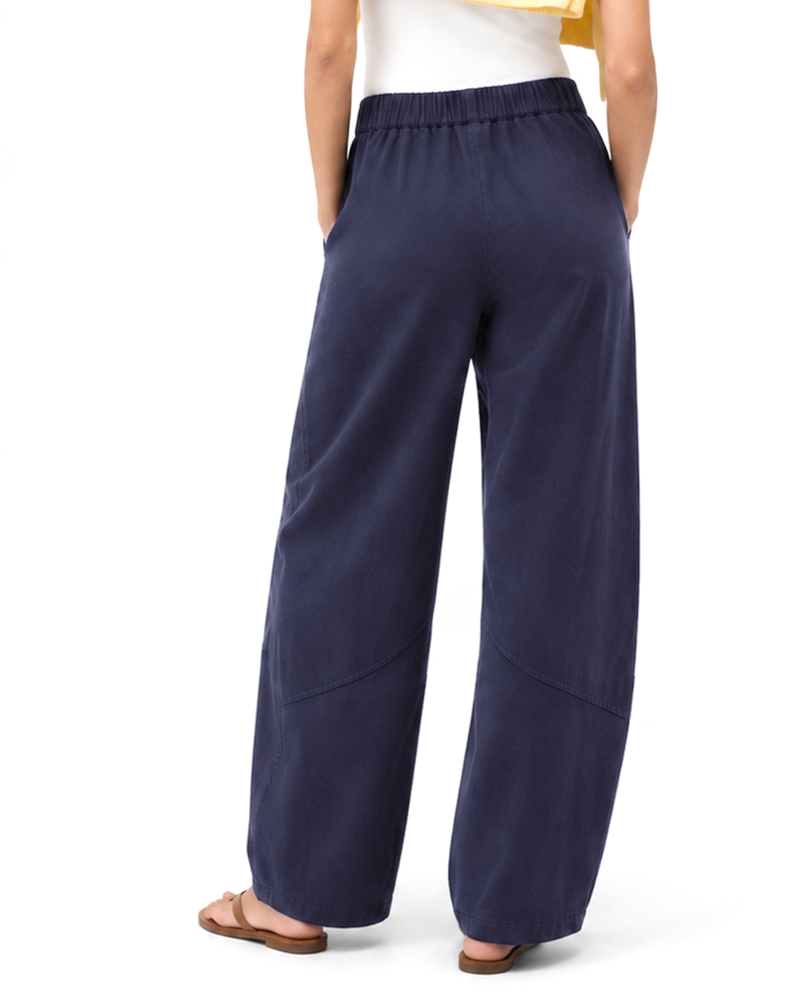 Tall Women's Cotton Stretch Barrel Leg Pants