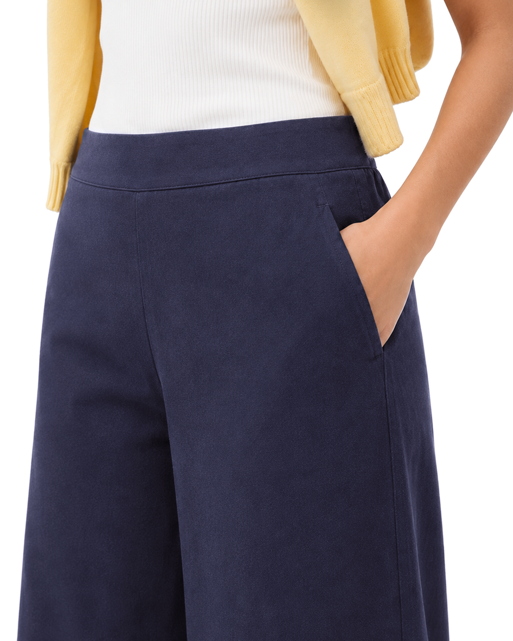 Tall Women's Cotton Stretch Barrel Leg Pants