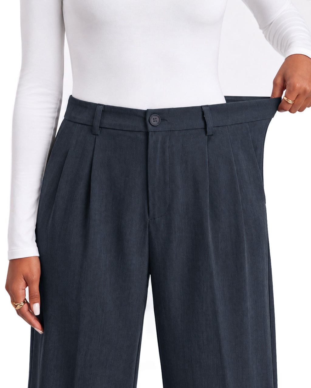 Zylioo Tall Women’s Wide Leg Dress Pants with Pockets