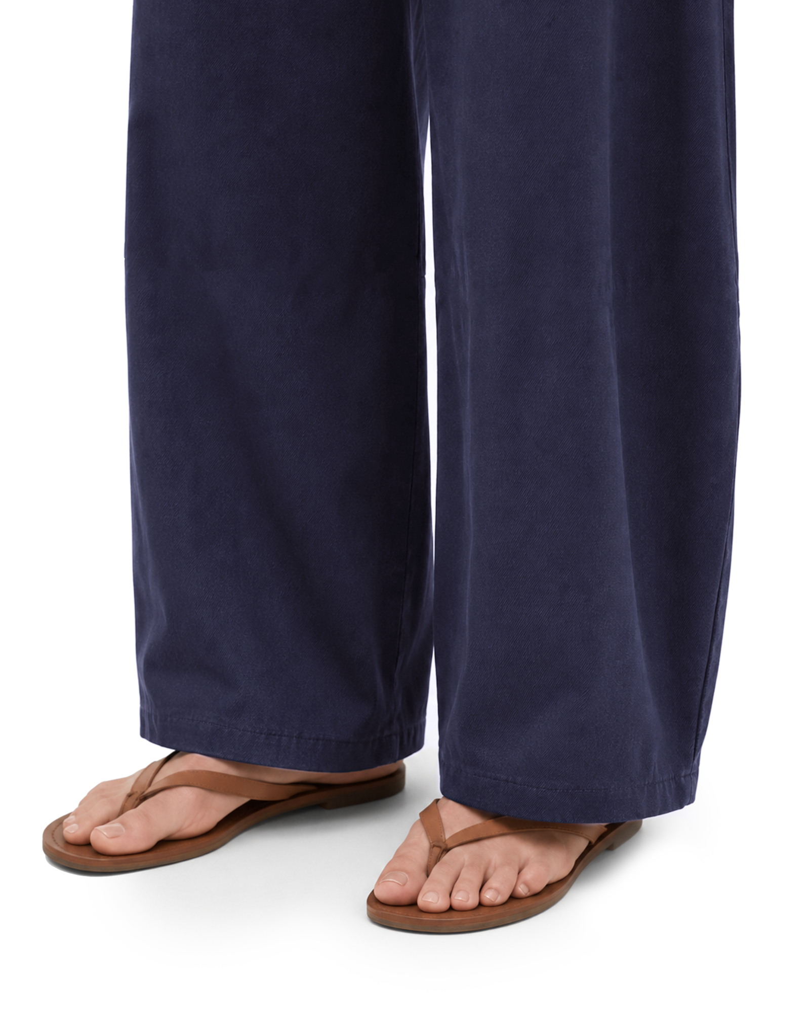 Tall Women's Cotton Stretch Barrel Leg Pants