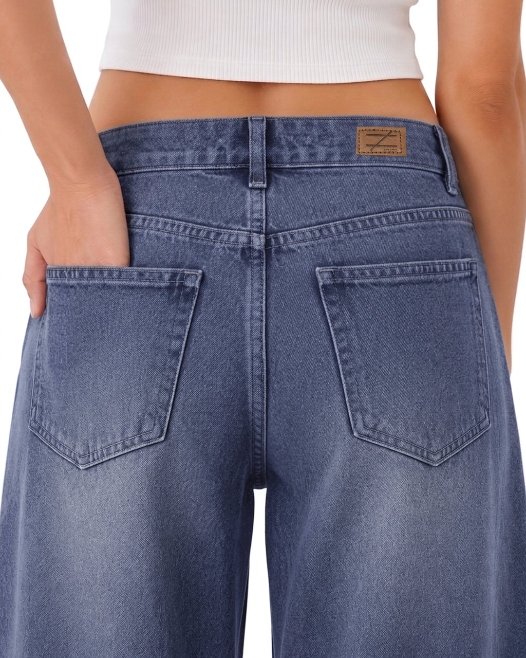 Tall Women's Barrel Leg Jeans 32/34 Inseam