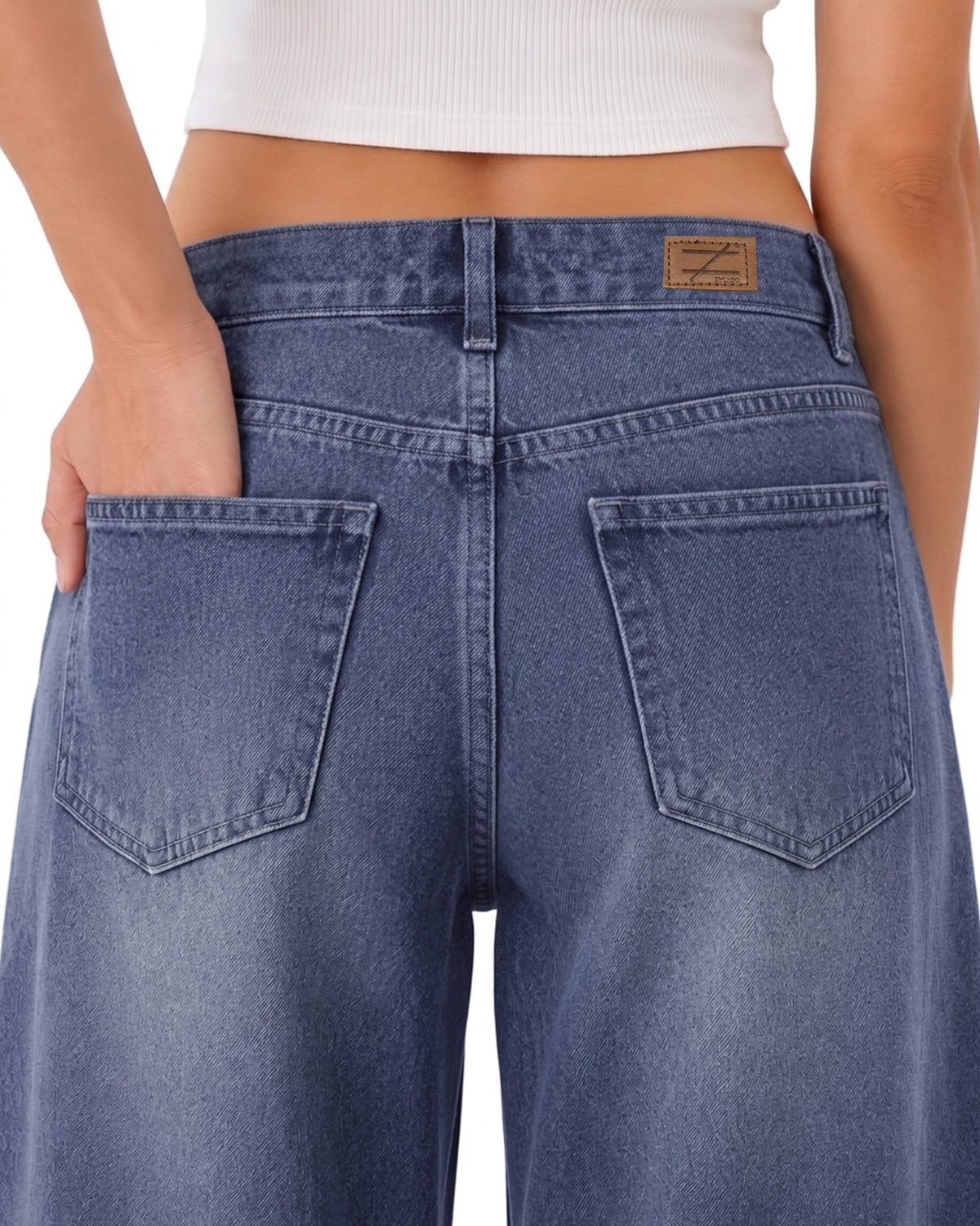Tall Women's Barrel Leg Jeans 32/34 Inseam