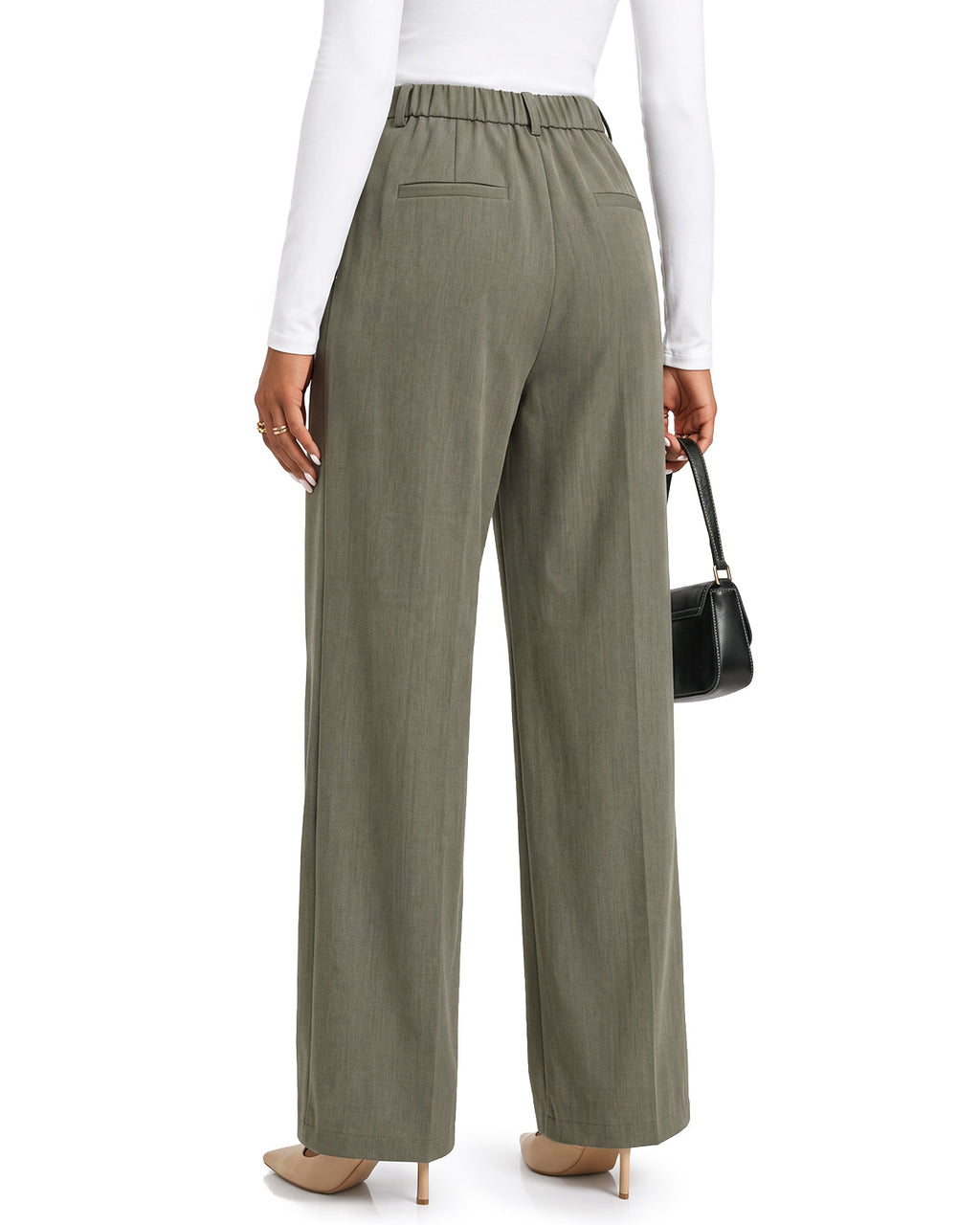 Zylioo Tall Women’s Wide Leg Dress Pants with Pockets