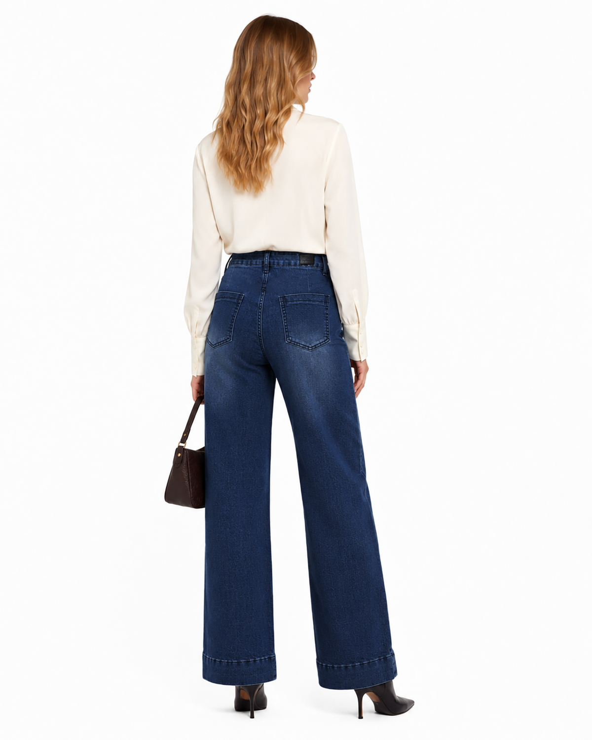 Tall Women's High Waist Wide Leg Jeans 32/34 Inseam