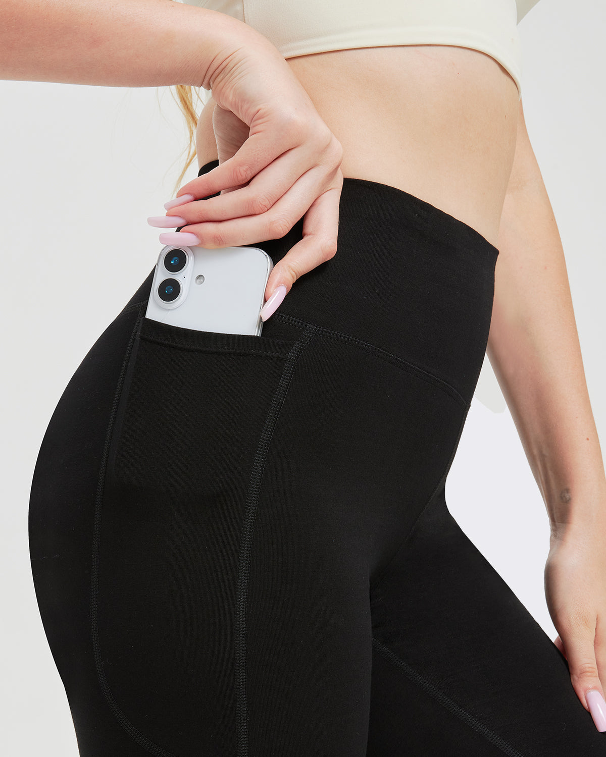 Tall Women's Cotton Leggings with Side Pockets