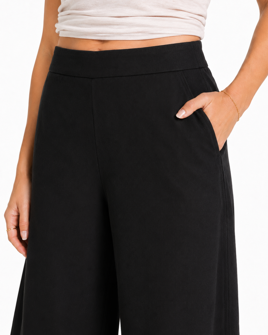 Tall Women's Cotton Stretch Barrel Leg Pants