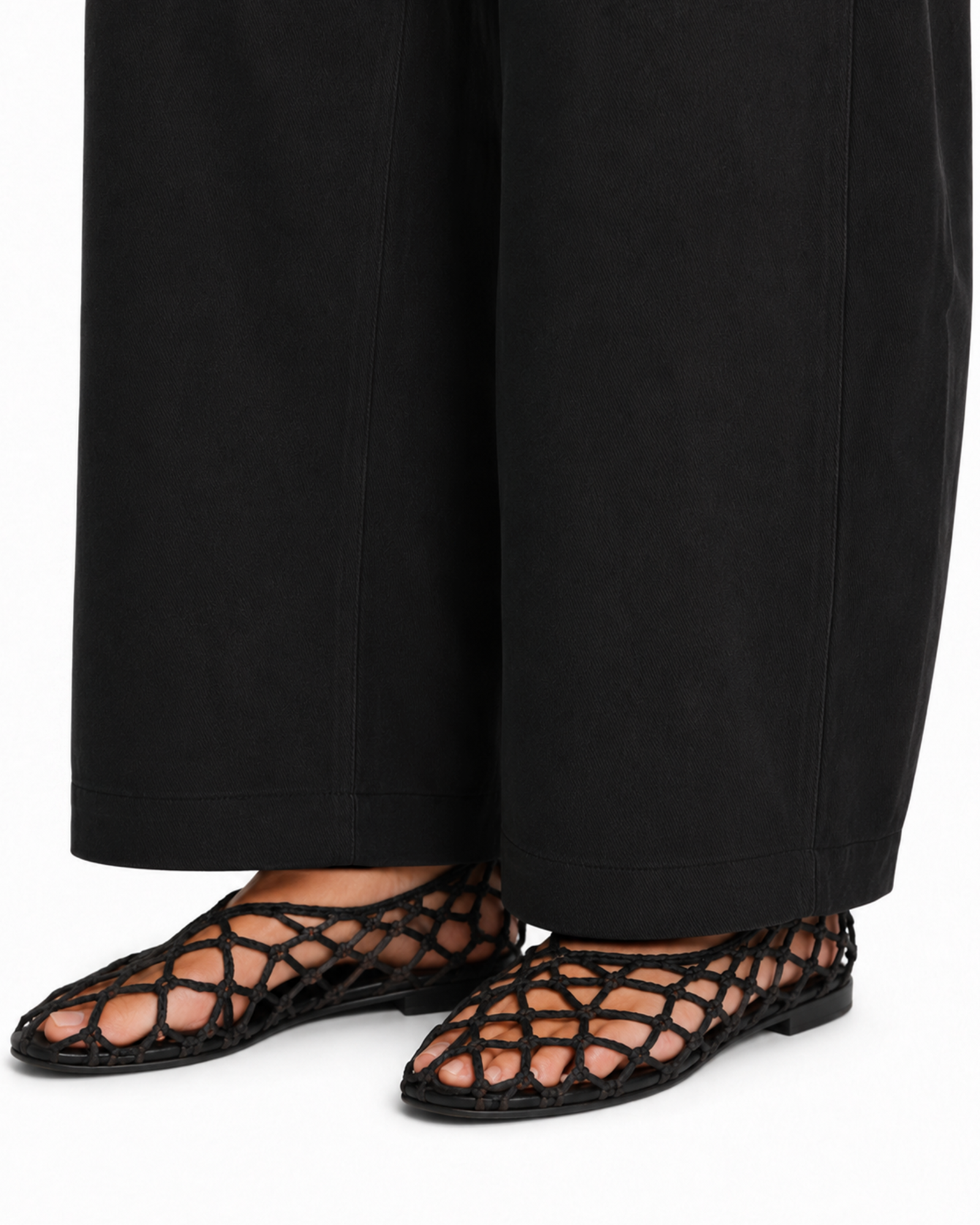 Tall Women's Cotton Stretch Barrel Leg Pants