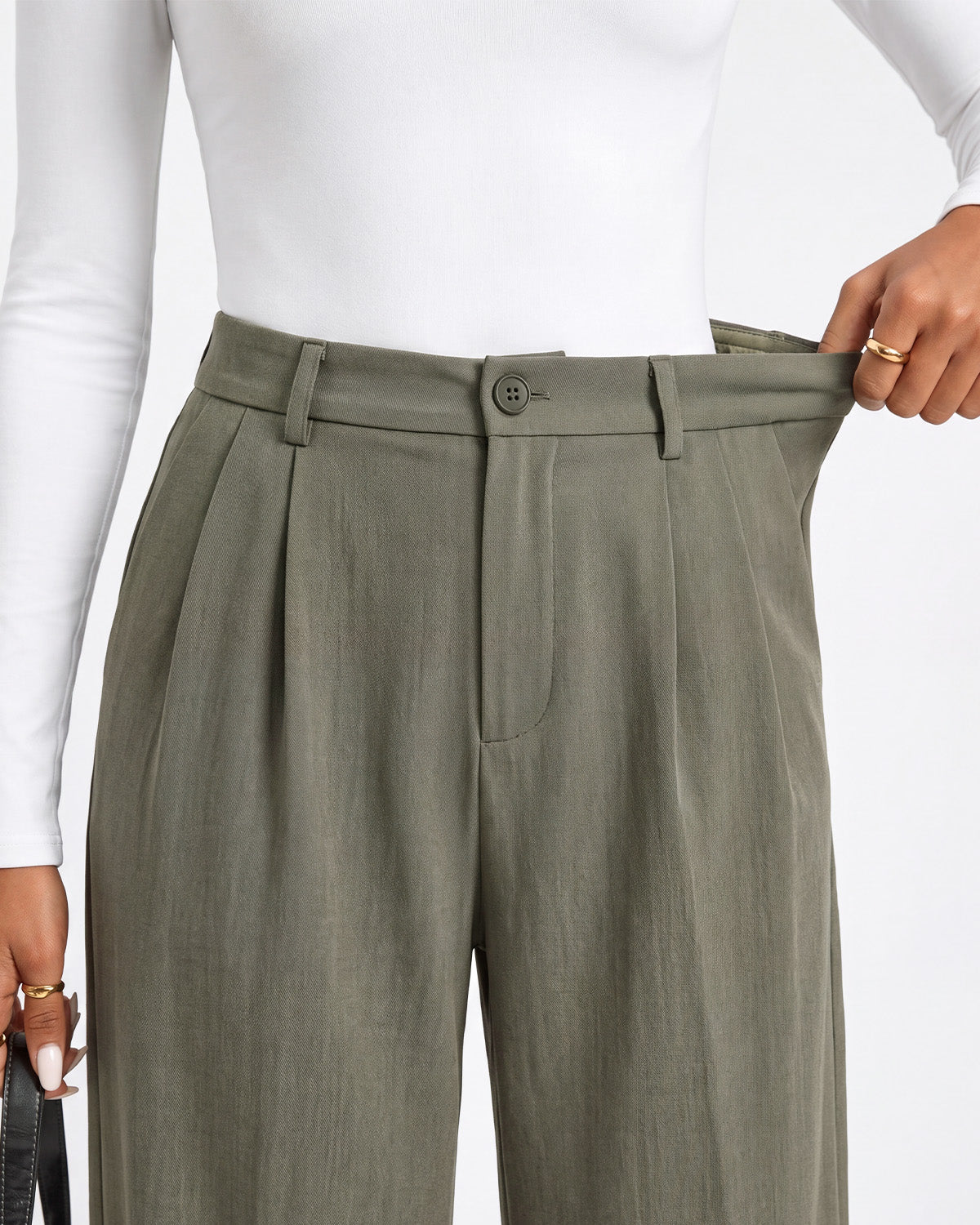 Zylioo Tall Women’s Wide Leg Dress Pants with Pockets