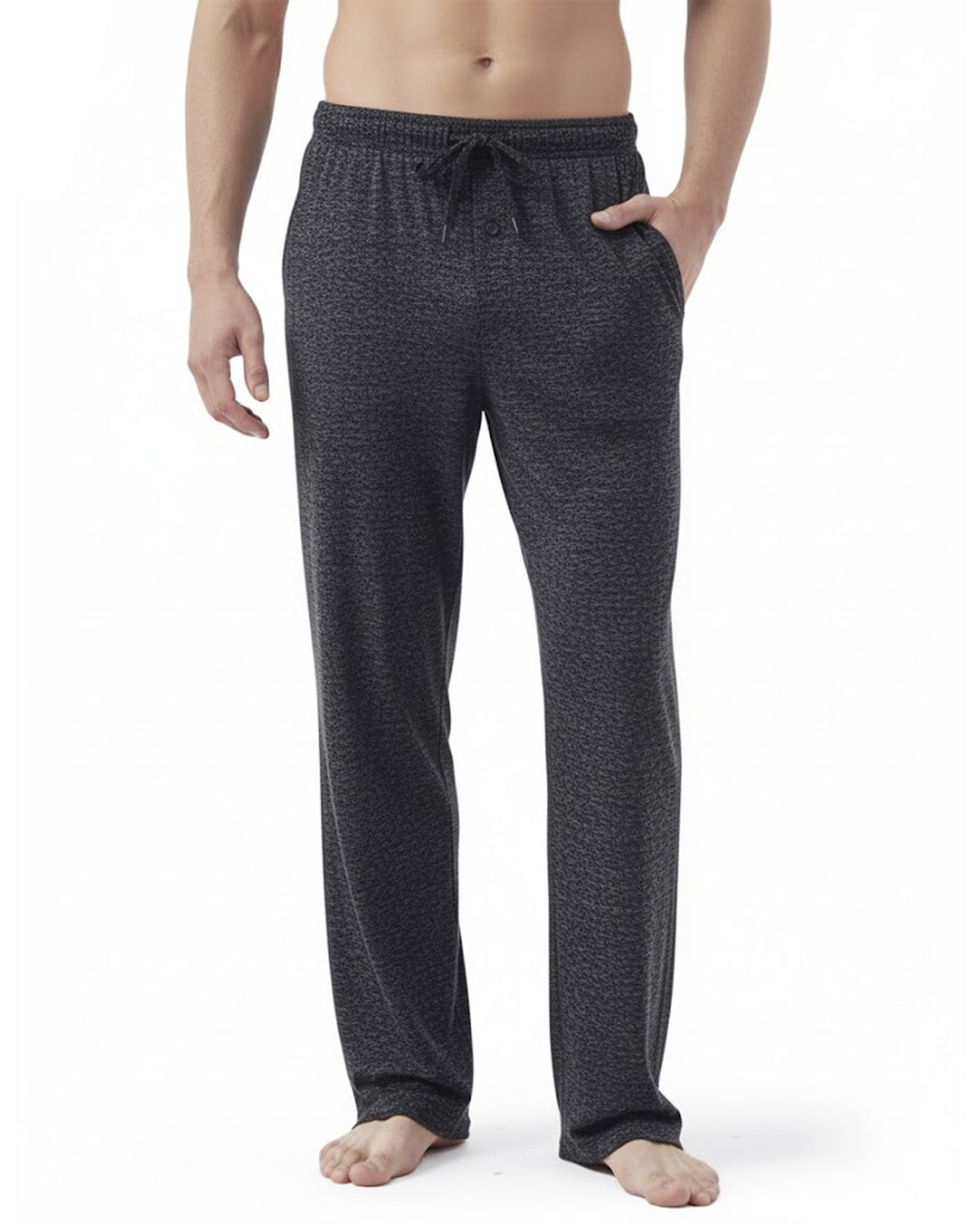 Tall Men's Pajama Pants with Pockets & Button Fly