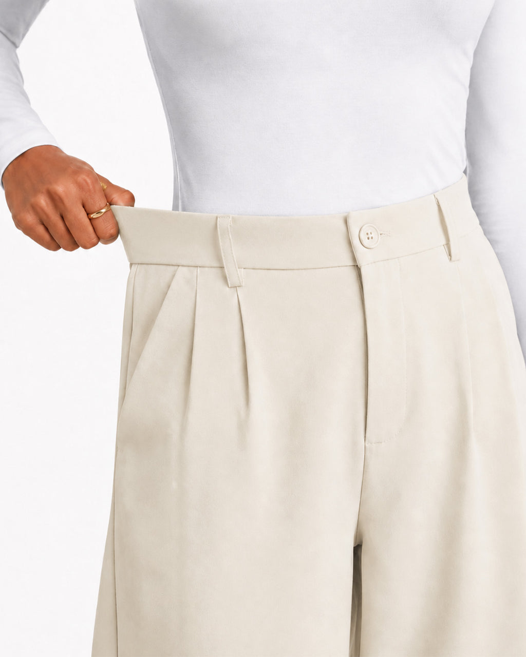 Zylioo Tall Women’s Wide Leg Dress Pants with Pockets