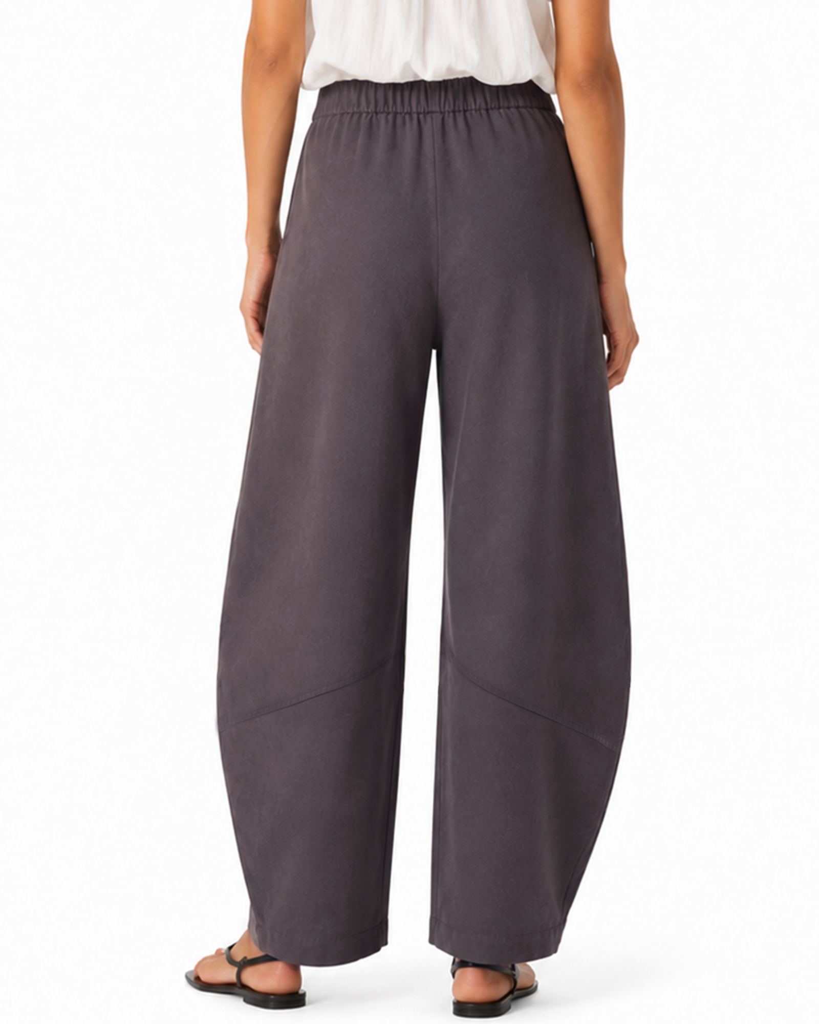 Tall Women's Cotton Stretch Barrel Leg Pants