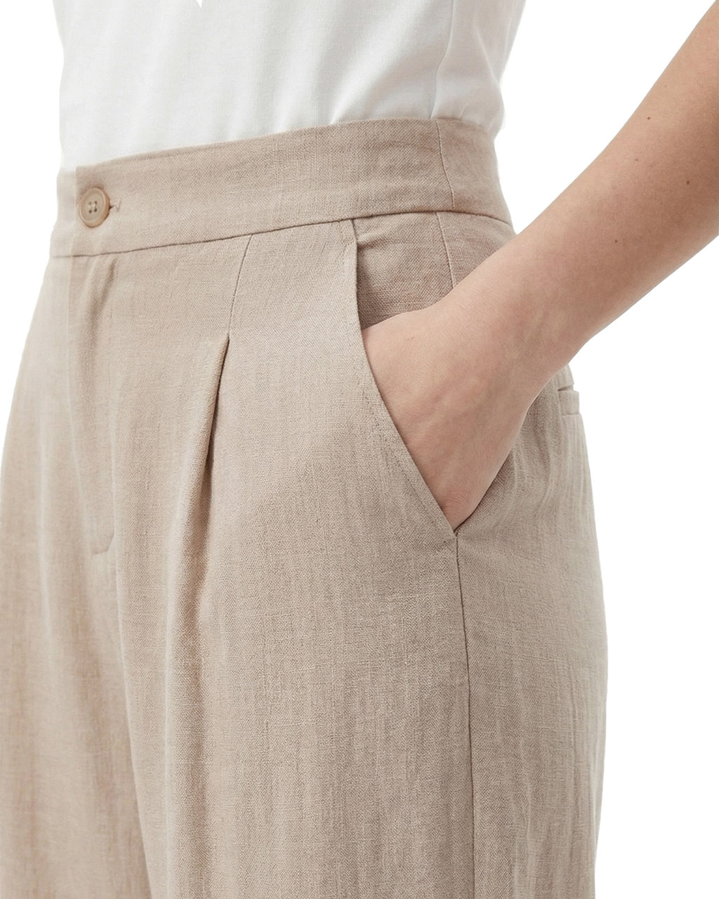 Tall Women's Pleated Wide Leg Dress Pants