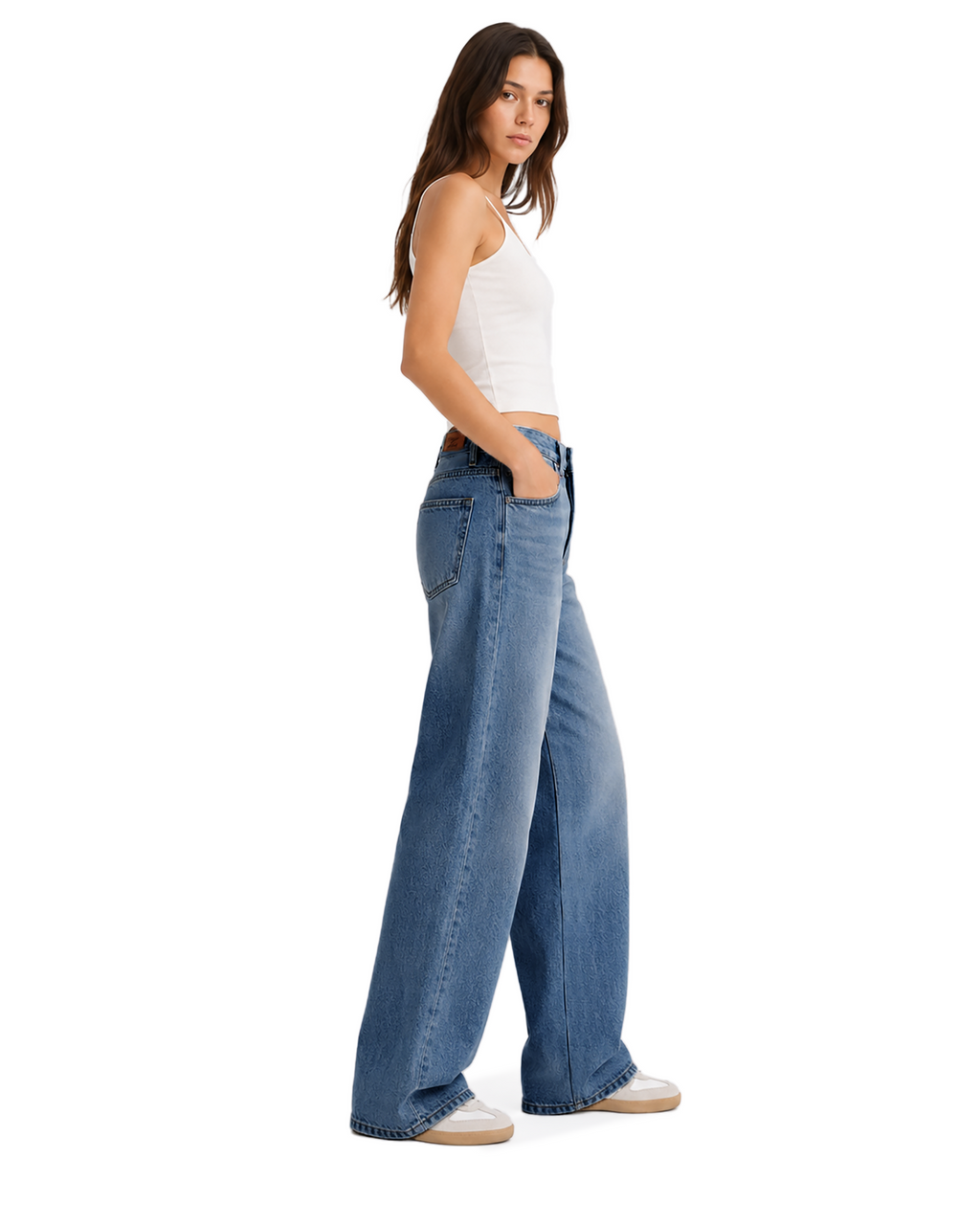Tall Women's Baggy Wide Leg Jeans 32/34 Inseam