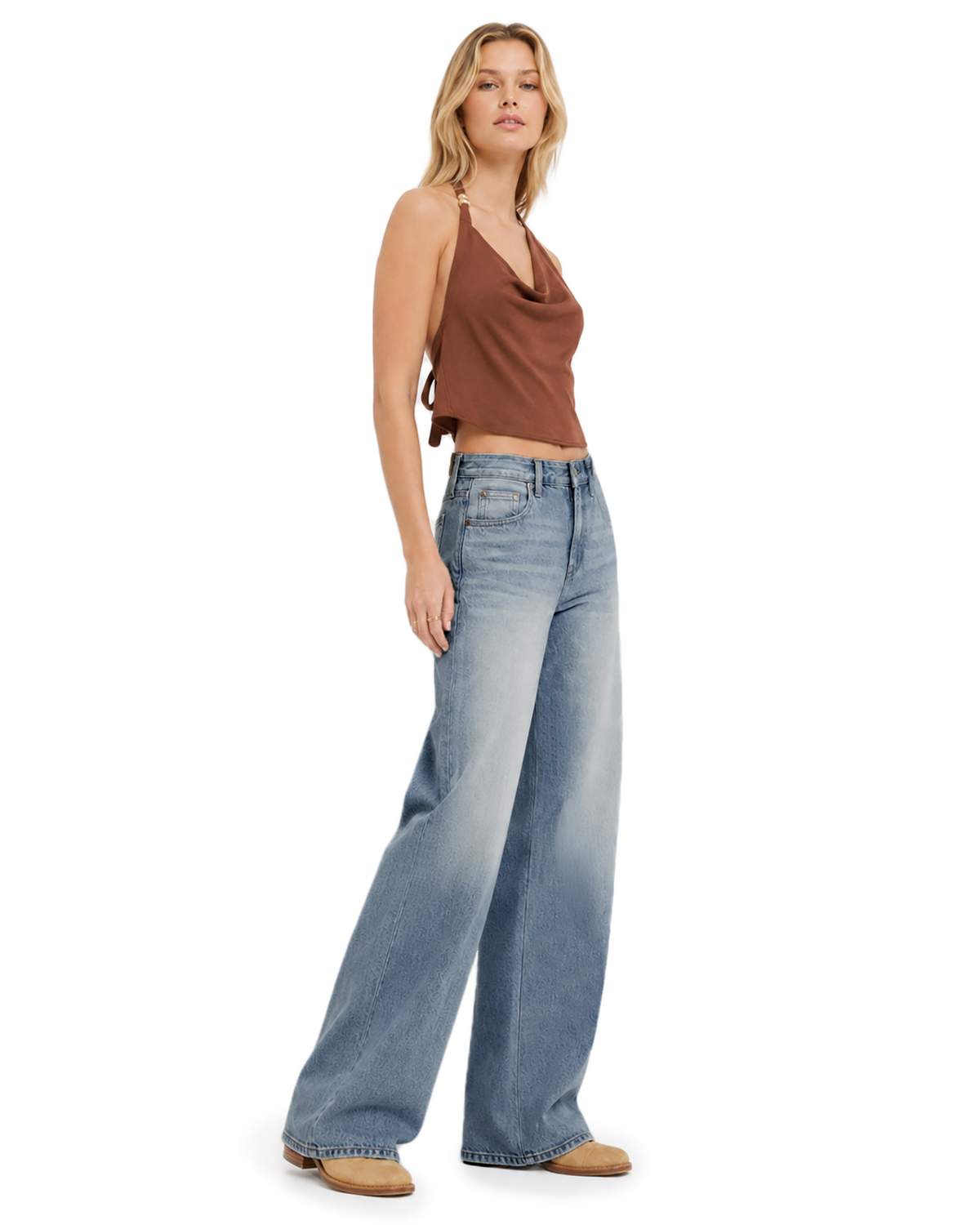 Tall Women's Baggy Wide Leg Jeans 32/34 Inseam