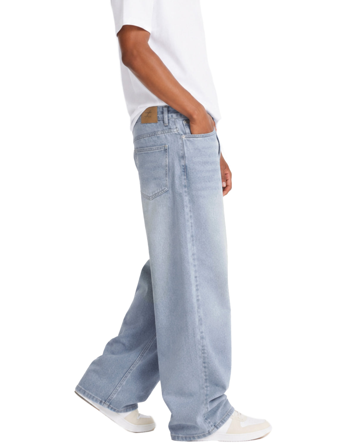 Tall Men's Baggy Jeans 33/35 Inseam Loose Fit Denim