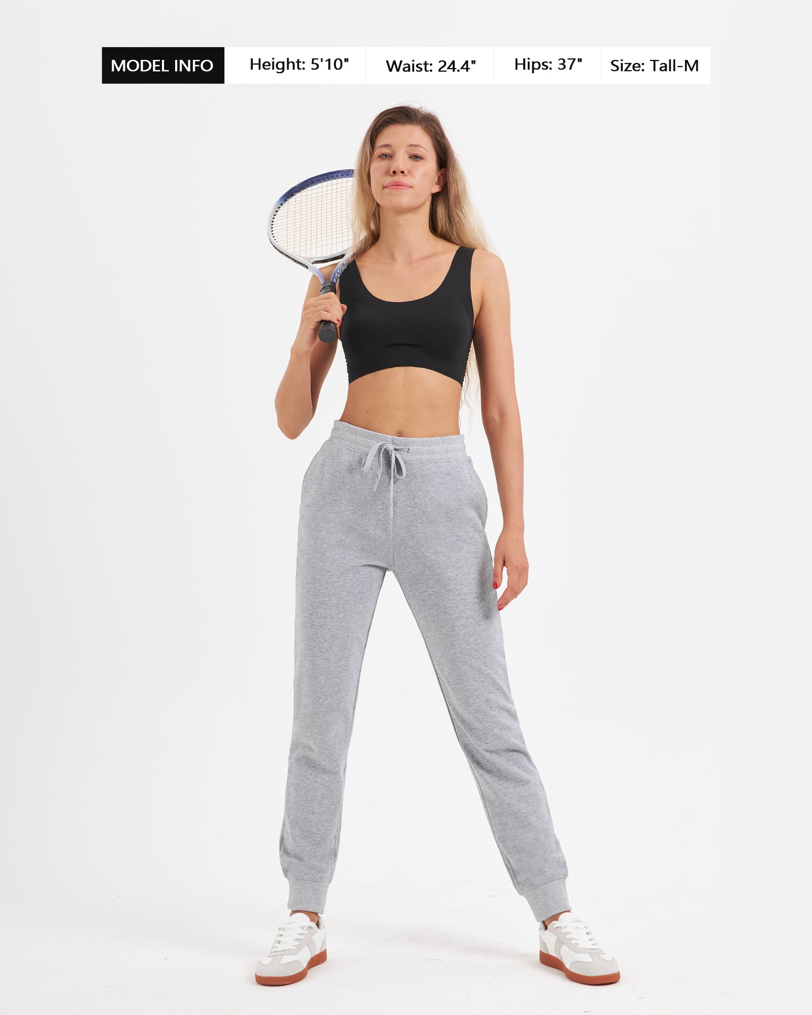 Tall Women's Cotton Jogger Sweatpants with Pockets