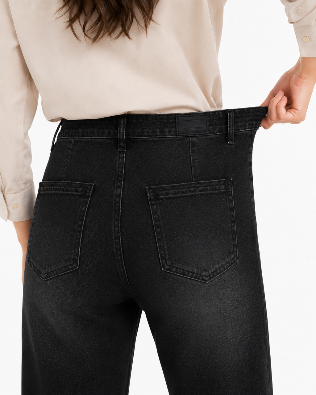 Tall Women's High Waist Wide Leg Jeans 32/34 Inseam